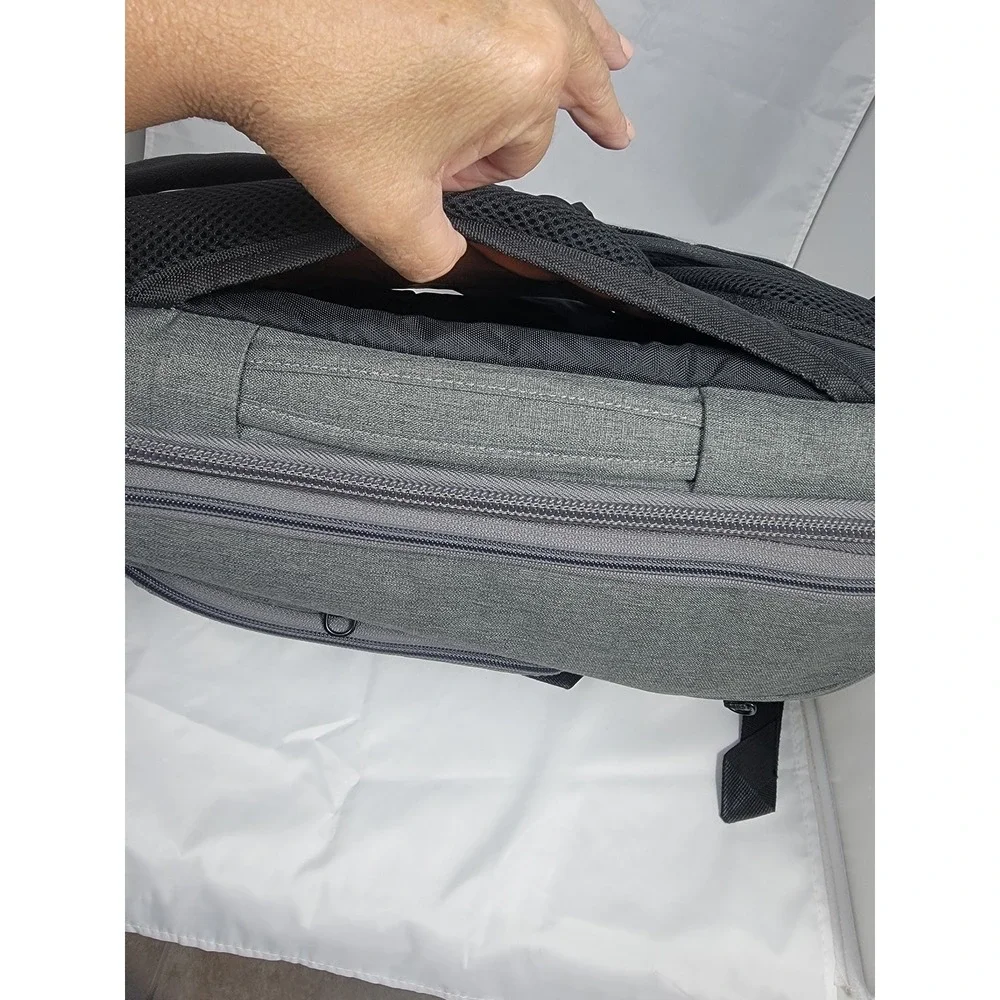 eBags Professional Slim Junior Laptop Backpacks Gray Orange 15.5 Laptop